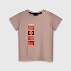 Футболка хлопковая детская Depeche Mode - Strangelove, цвет: пыльно-розовый