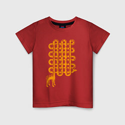 Детская футболка Жирафик лабиринт