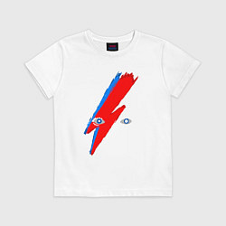 Футболка хлопковая детская Bowie, цвет: белый