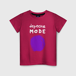 Футболка хлопковая детская Depeche Mode - Devotional circle, цвет: маджента