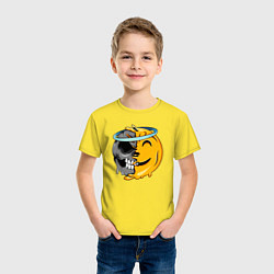 Футболка хлопковая детская Angel smile, цвет: желтый — фото 2