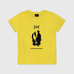 Футболка хлопковая детская Depeche Mode - some great reward box, цвет: желтый