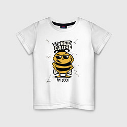 Детская футболка Why bee cause im cool