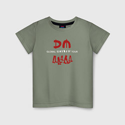 Футболка хлопковая детская Depeche Mode - Spirit shirt, цвет: авокадо