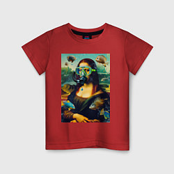 Детская футболка Мона Лиза под водой - нейросеть