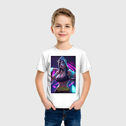 Футболка хлопковая детская League of Legends Akali Kda, цвет: белый — фото 2