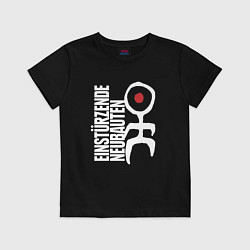 Футболка хлопковая детская Einstrzende Neubauten - Logo, цвет: черный