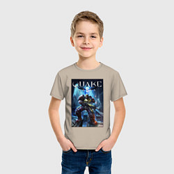Футболка хлопковая детская Quake arena - Ranger, цвет: миндальный — фото 2