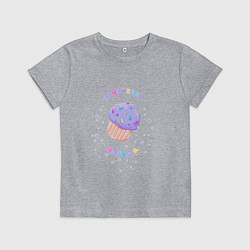 Футболка хлопковая детская Принцесса Наташа, цвет: меланж