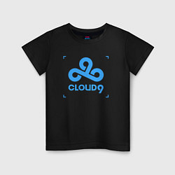 Футболка хлопковая детская Cloud9 - tecnic blue, цвет: черный