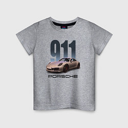 Детская футболка Порше 911 спортивный автомобиль