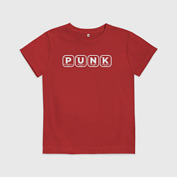 Футболка хлопковая детская Панк химия, цвет: красный