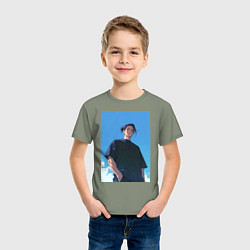 Футболка хлопковая детская Сугуру Гэто, цвет: авокадо — фото 2