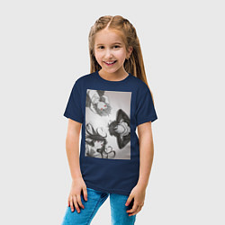 Футболка хлопковая детская Бездомный бог Хиёри Ики, цвет: тёмно-синий — фото 2