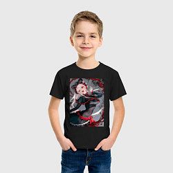 Футболка хлопковая детская Повелитель Шаллтир Бладфоллен, цвет: черный — фото 2