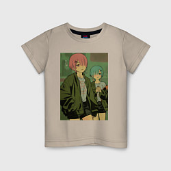 Футболка хлопковая детская Рам Рем, цвет: миндальный