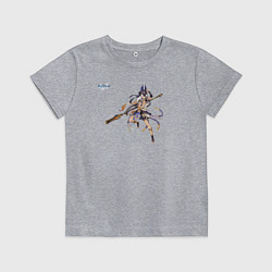 Футболка хлопковая детская Сайно из Геншин Импакт, цвет: меланж