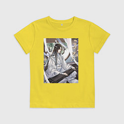 Футболка хлопковая детская Ванцзи Лань, цвет: желтый