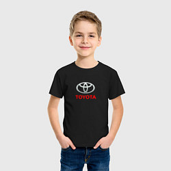 Футболка хлопковая детская Toyota brend auto, цвет: черный — фото 2