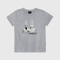 Футболка хлопковая детская Pet Shop Boys - Annually, цвет: меланж