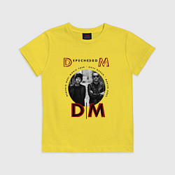 Футболка хлопковая детская Depeche Mode - Tour memento mori, цвет: желтый