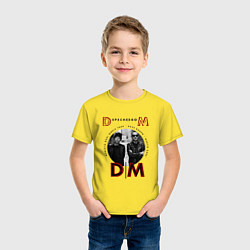 Футболка хлопковая детская Depeche Mode - Tour memento mori, цвет: желтый — фото 2