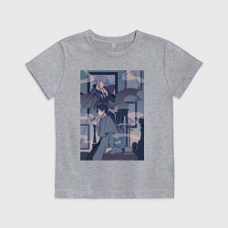 Футболка хлопковая детская Патриотизм Джеймс Мориарти, цвет: меланж