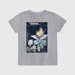 Футболка хлопковая детская Мемуары Ванитаса Ванитас вампир, цвет: меланж