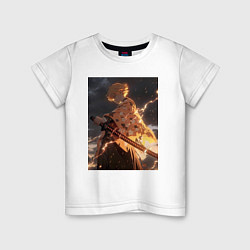 Детская футболка Клинок, рассекающий демонов Дзэнъицу Агацума молни