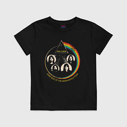 Футболка хлопковая детская Pink Floyd rock, цвет: черный