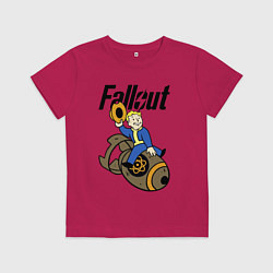Футболка хлопковая детская Vault bomb rider, цвет: маджента