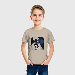 Футболка хлопковая детская Depeche Mode - Dave devotional tour, цвет: миндальный — фото 2