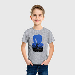 Футболка хлопковая детская Hellblade - Senua, цвет: меланж — фото 2