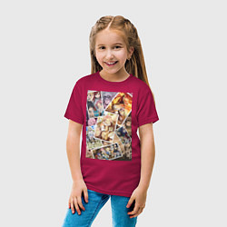 Футболка хлопковая детская Хвост Феи Венди Марвелл, цвет: маджента — фото 2