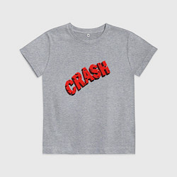 Футболка хлопковая детская Crash, цвет: меланж