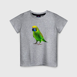 Детская футболка Зеленый попугай