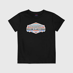 Футболка хлопковая детская Амстердам - добро пожаловать, цвет: черный