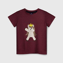 Детская футболка Бессмертный пони единорог в короне подарок трудого