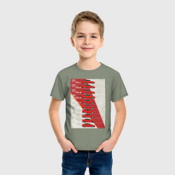 Футболка хлопковая детская Mitsubishi Lancer Evolution, цвет: авокадо — фото 2