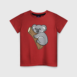 Футболка хлопковая детская Koala, цвет: красный