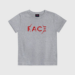 Футболка хлопковая детская BTS Face, цвет: меланж