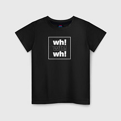 Футболка хлопковая детская Wh production, цвет: черный