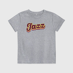 Футболка хлопковая детская Джаз вайб, цвет: меланж