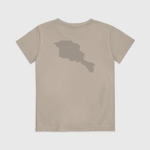 Детская футболка Армения флаг и карта / Миндальный – фото 2