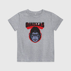 Футболка хлопковая детская Gorillas MMA, цвет: меланж