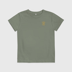 Футболка хлопковая детская Мы русские с нами Бог Ника желтая с Николаем 2 для, цвет: авокадо