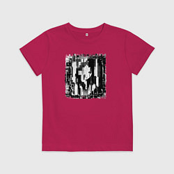 Футболка хлопковая детская Algorithm anomaly, цвет: маджента