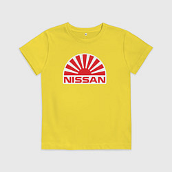 Футболка хлопковая детская Nissan car, цвет: желтый