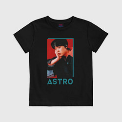 Футболка хлопковая детская Astro Юн Сан Ха, цвет: черный