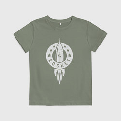 Футболка хлопковая детская Rocket, цвет: авокадо